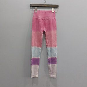 Spiritual Gangster Love Sculpt Seamless Ribbed Leggings Tie Dye